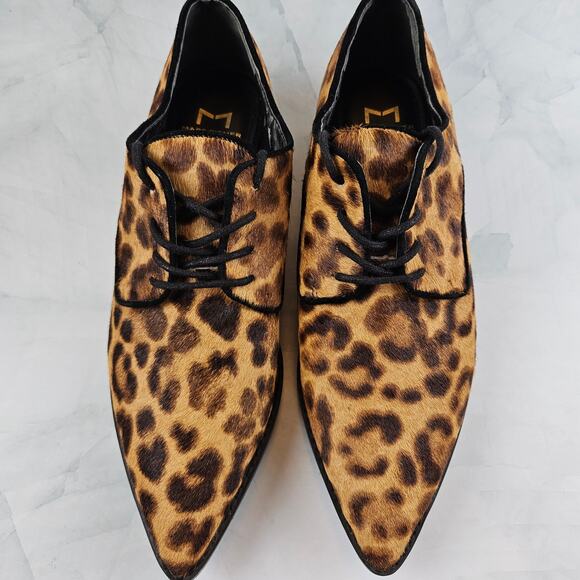 Marc Fisher Ltd. Women's Finna Pointed Toe Derby, leopard print, size 7.5 - Picture 3 of 9
